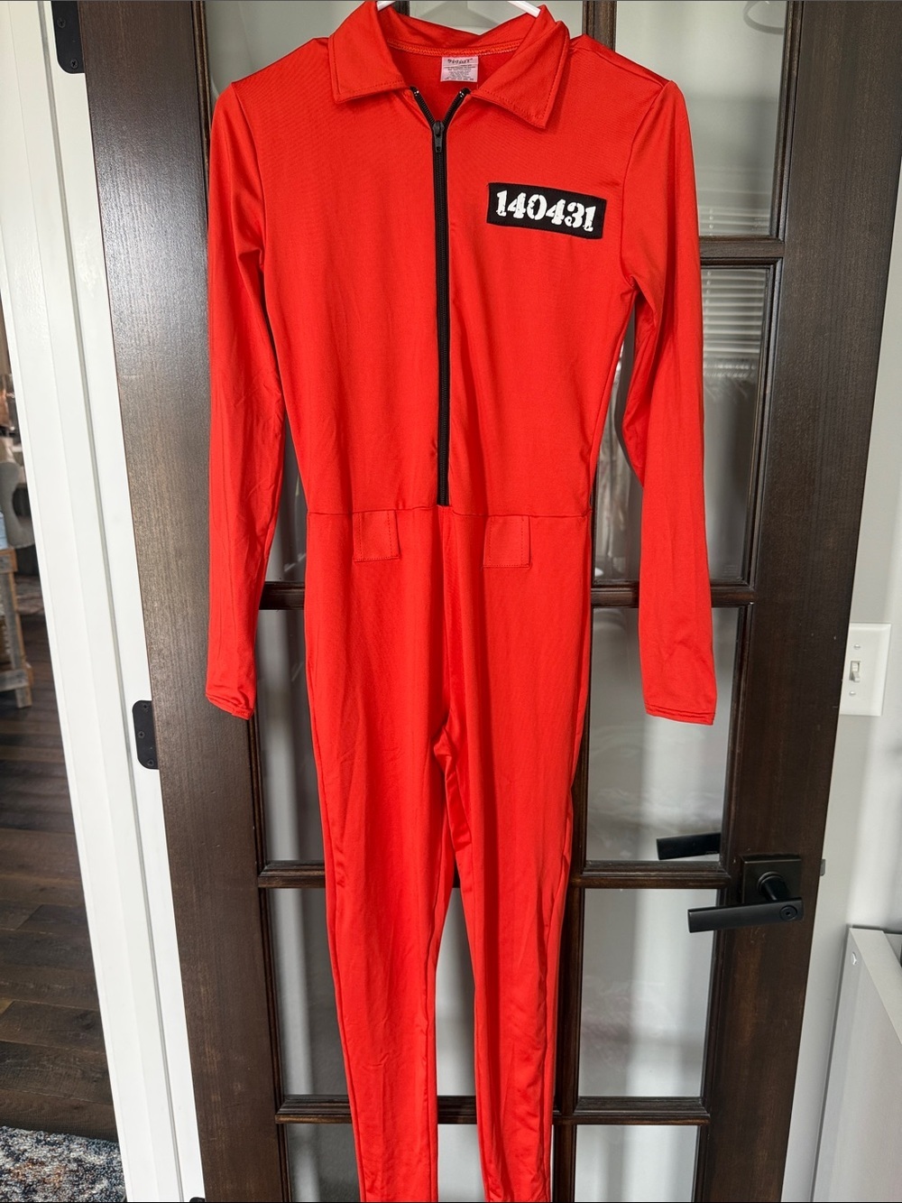 Spirit Orange Prisoner Jumpsuit Costume - Picture 4 of 8